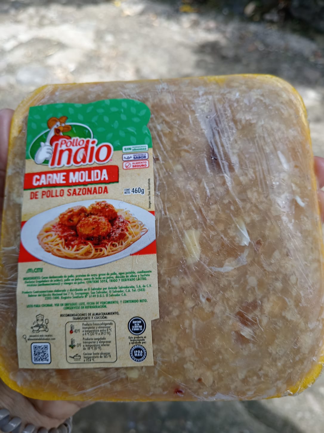 BANDEJA DE CARNE MOLIDA  DE POLLO