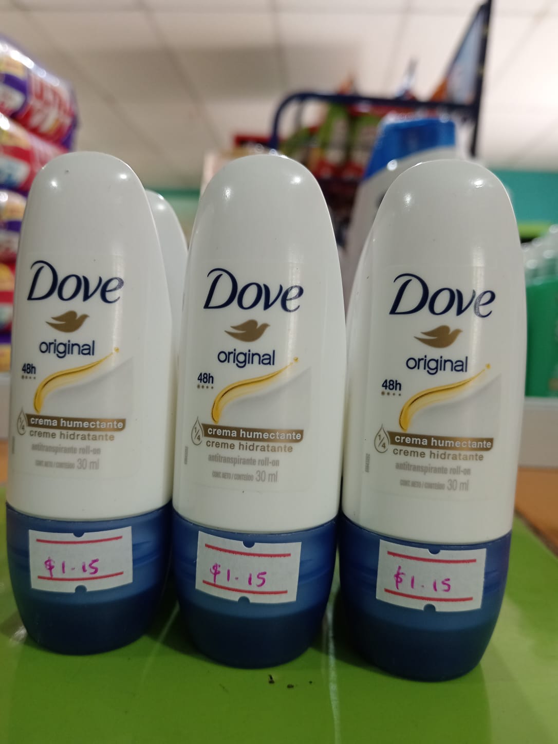 DESODORANTE DOVE ORIGINAL 30ML