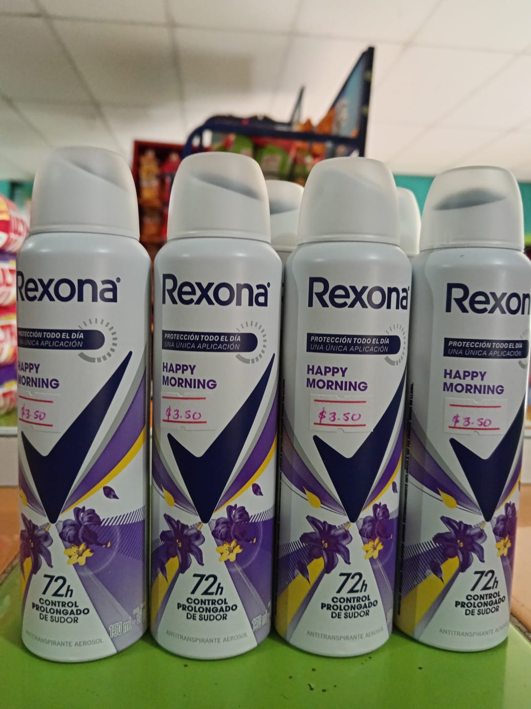 REXONA EN AEROSOL HAPPY MORNING